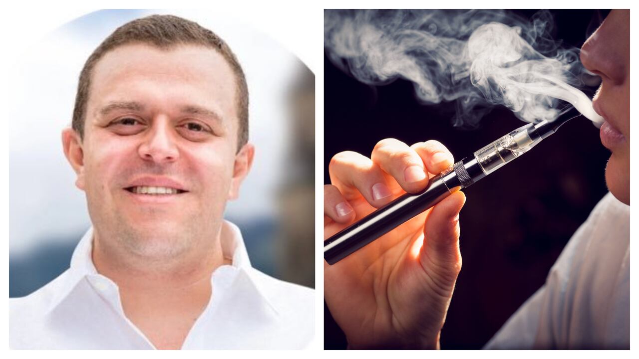 El concejal Juan Felipe Grillo presentó proyecto para regular vapeadores.