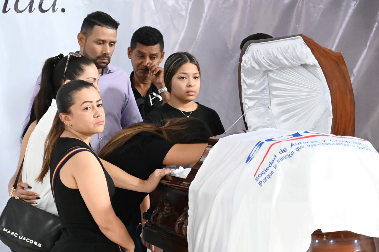 Exequias del cantante vallenato Omar Geles, en Valledupar