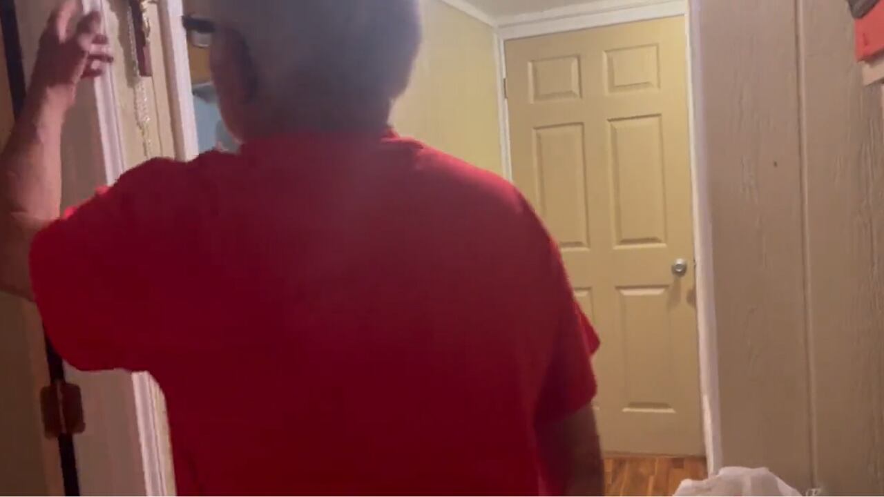 Esta fue una de las primeras imágenes de la casa de los abuelos de Ramos, luego de los sucesos ocurridos hace unos días.