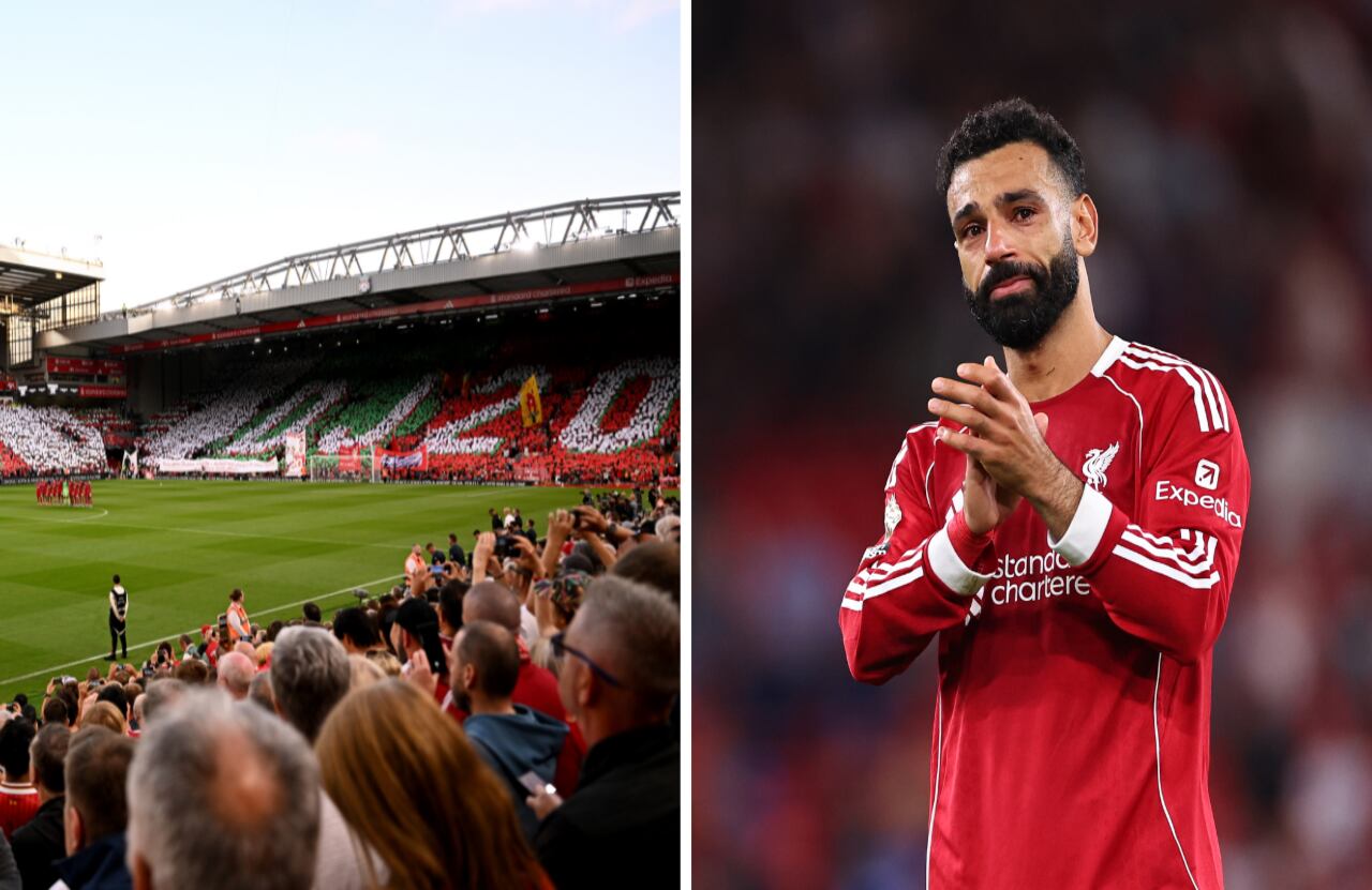 Salah, emocionado en el homenaje de Liverpool al fallecido Diogo Jota.