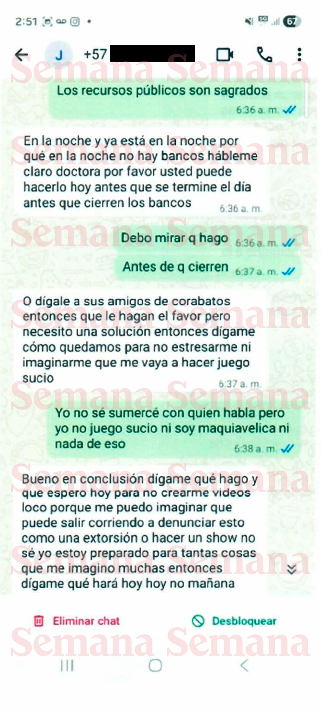 Chats denuncia Angie Rodríguez