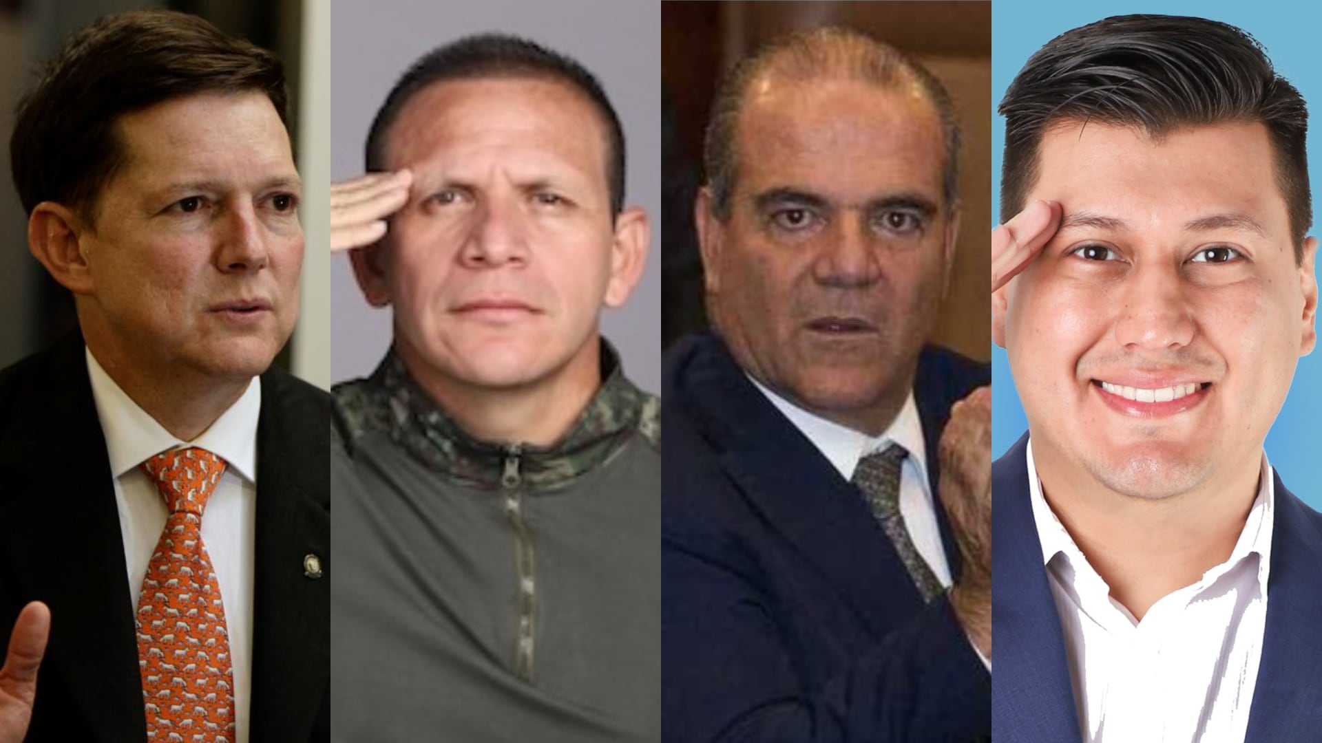 Wilson Ruiz, Germán Rodríguez, Carlos Mejía y Alejandro Bermeo.