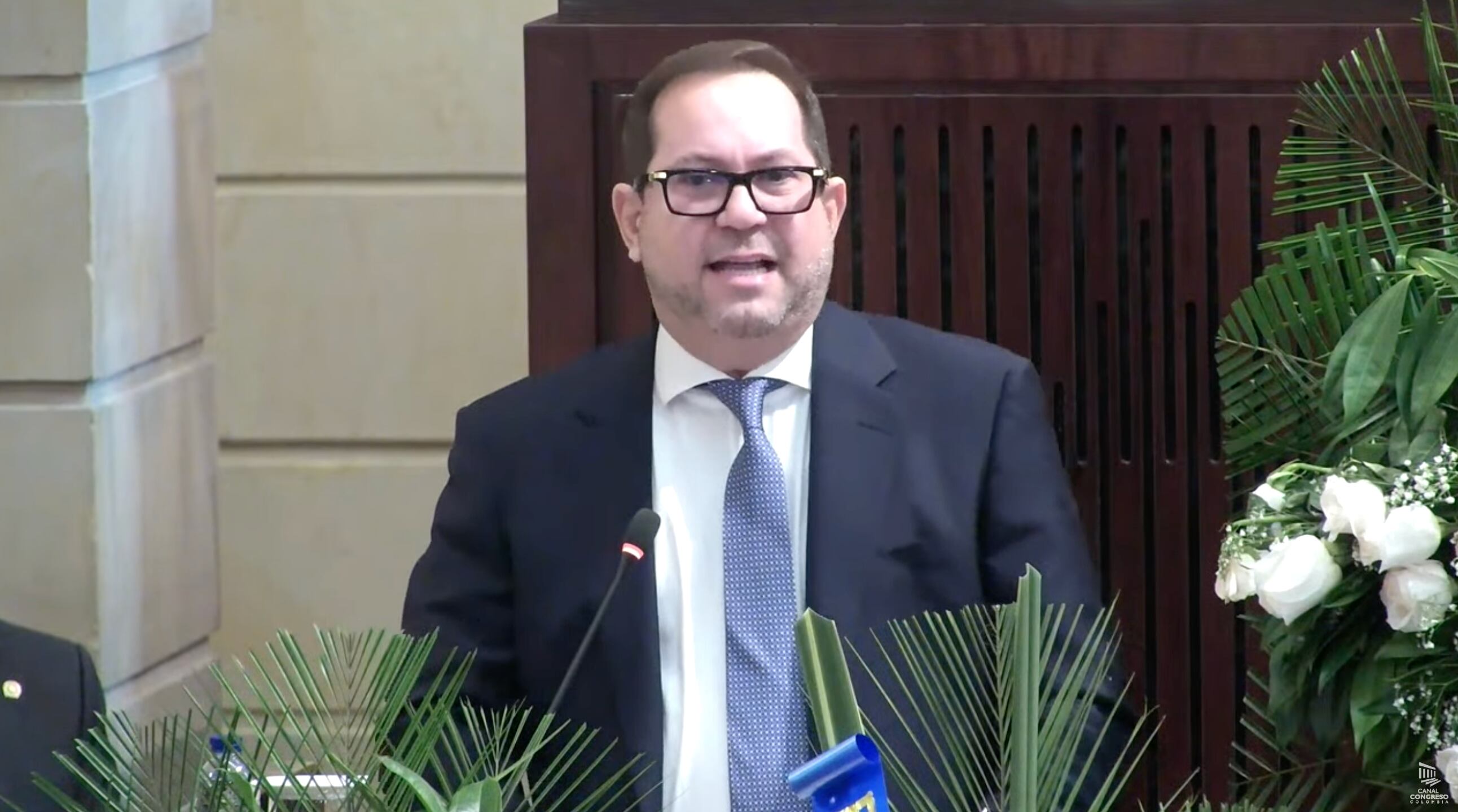 Cámara Ardiente Honorable Senador Miguel Uribe Turbay Q.E.P.D.