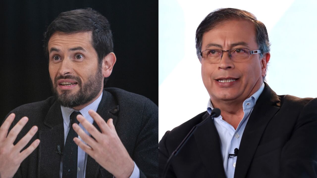 Representante Juan Carlos Losada y presidente Gustavo Petro.