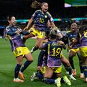 Selección Colombia Femenina durante el Mundial.