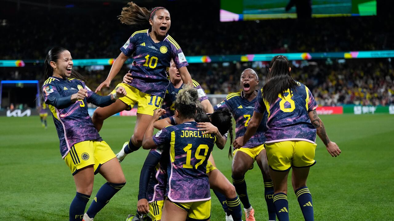 Selección Colombia Femenina durante el Mundial.