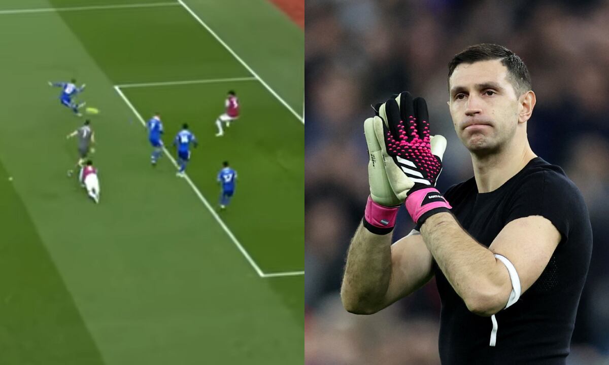 Emiliano 'Dibu' Martínez. Foto: Captura pantalla YouTube ESPN Fans//REUTERS/David Klein EDITORIAL