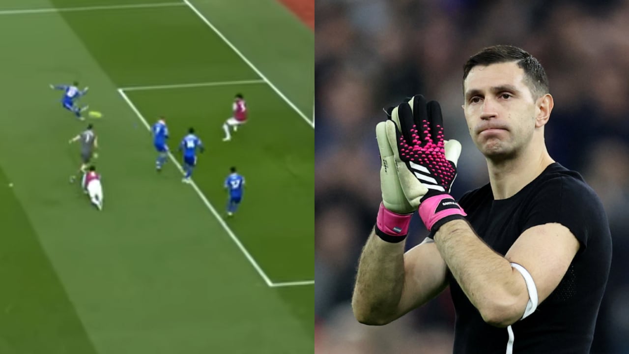 Emiliano 'Dibu' Martínez. Foto: Captura pantalla YouTube ESPN Fans//REUTERS/David Klein EDITORIAL