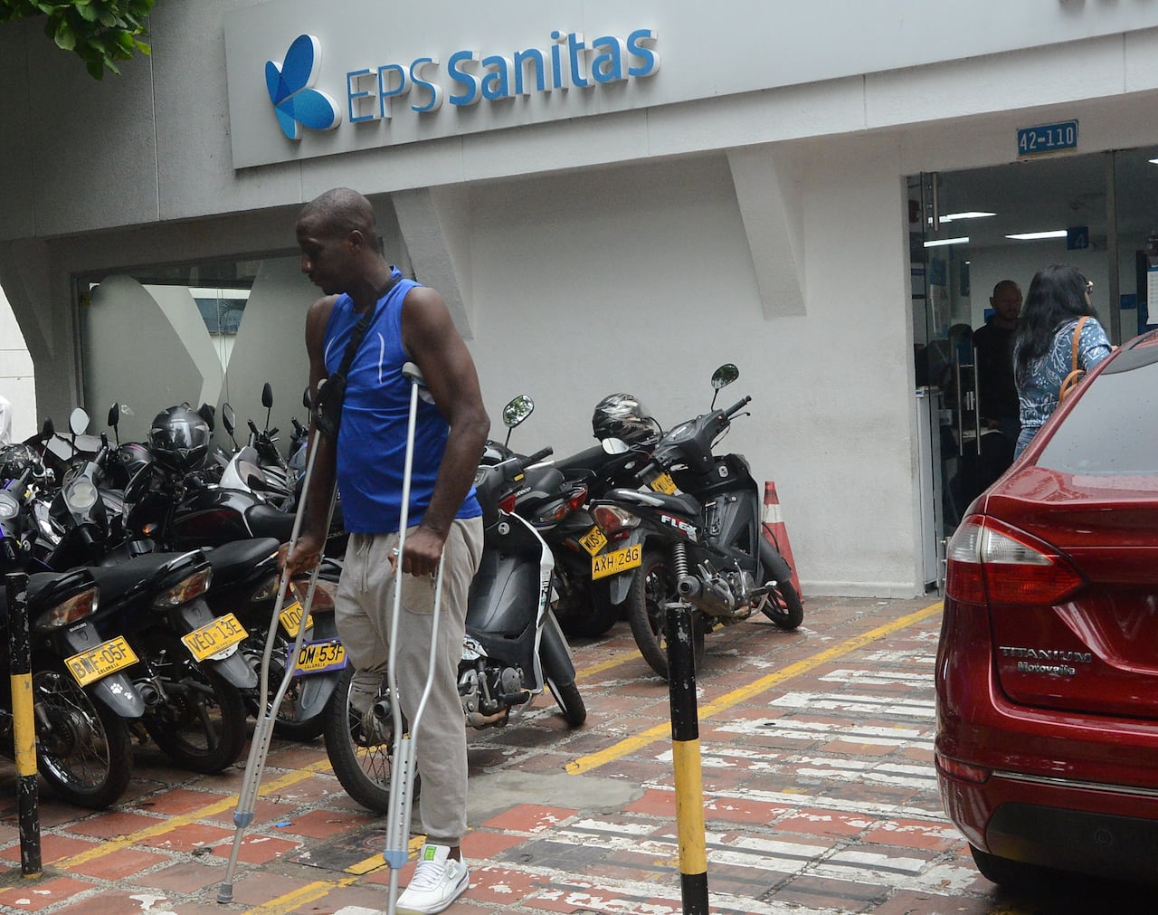 Cali; Completa normalidad en las instalación de las EPS Sanitas en Cali tras anuncio de intervención de Supersalud Foto José L Guzmán. El País