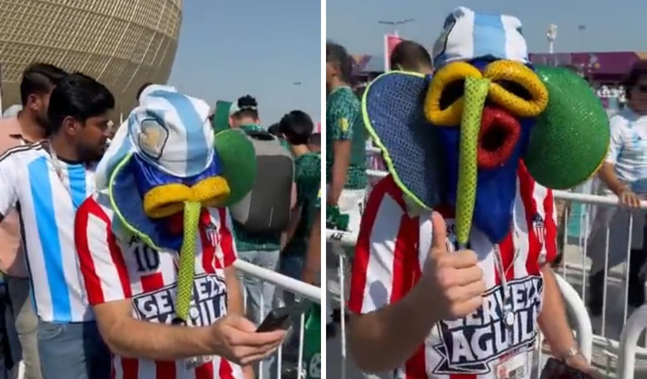 'Marimonda' estuvo presente en la previa de Argentina vs. Arabia Saudita.