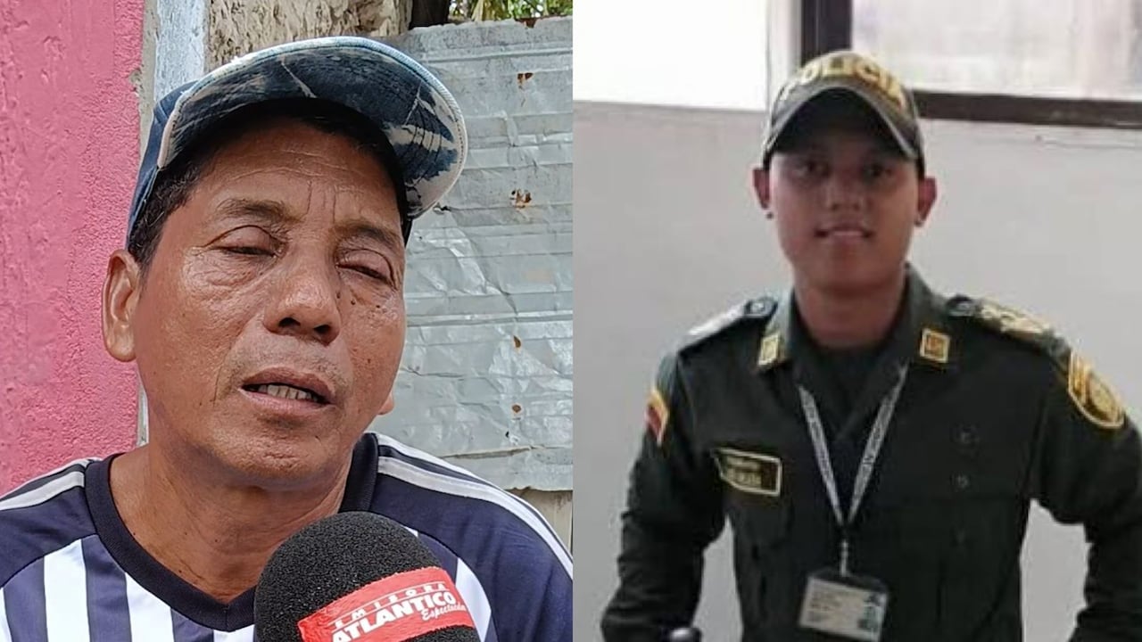 Henry Valera, papá del patrullero José Valera, asesinado en Amalfi, Antioquia.