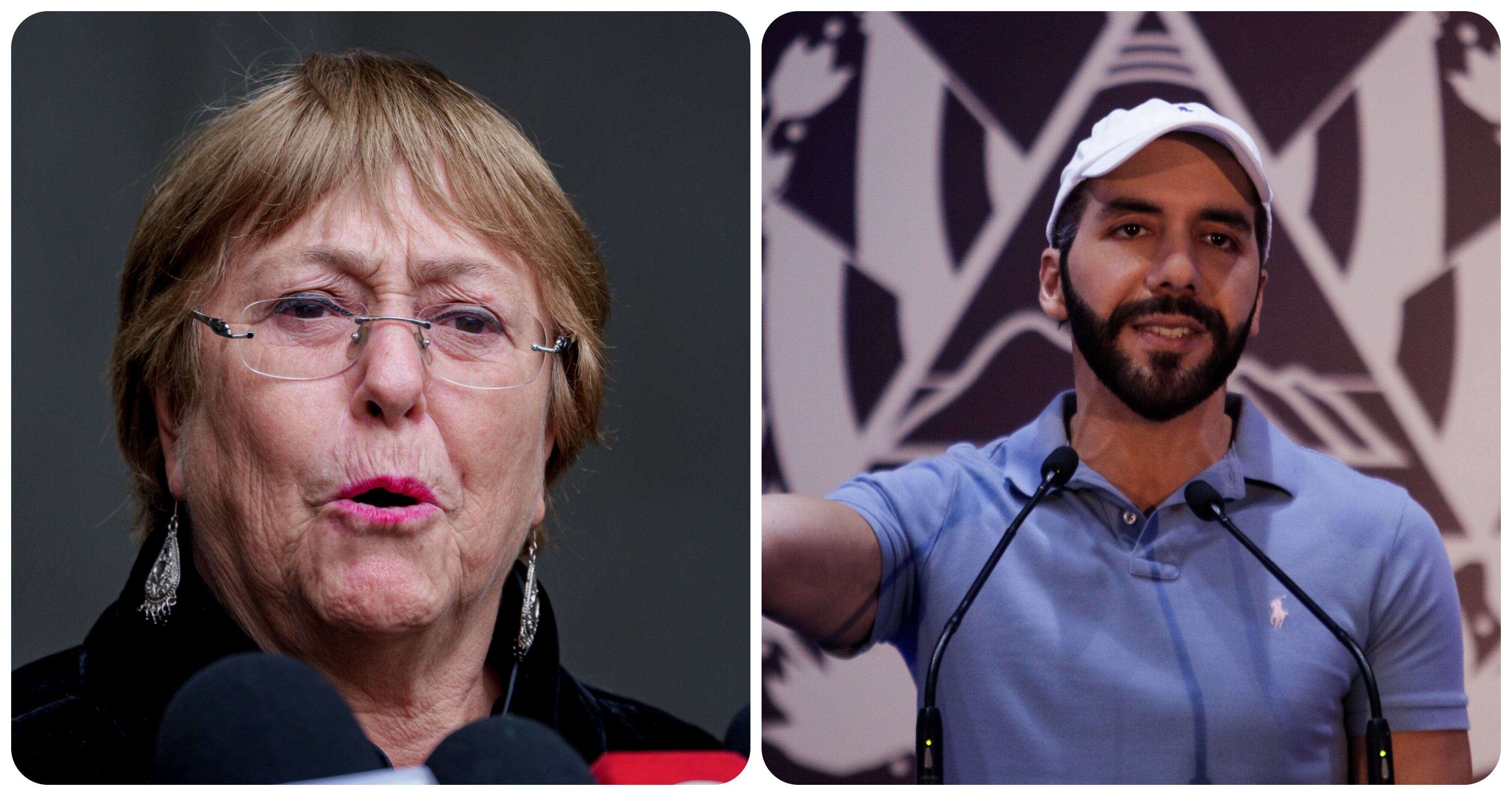 Michelle Bachelet y Nayib Bukele