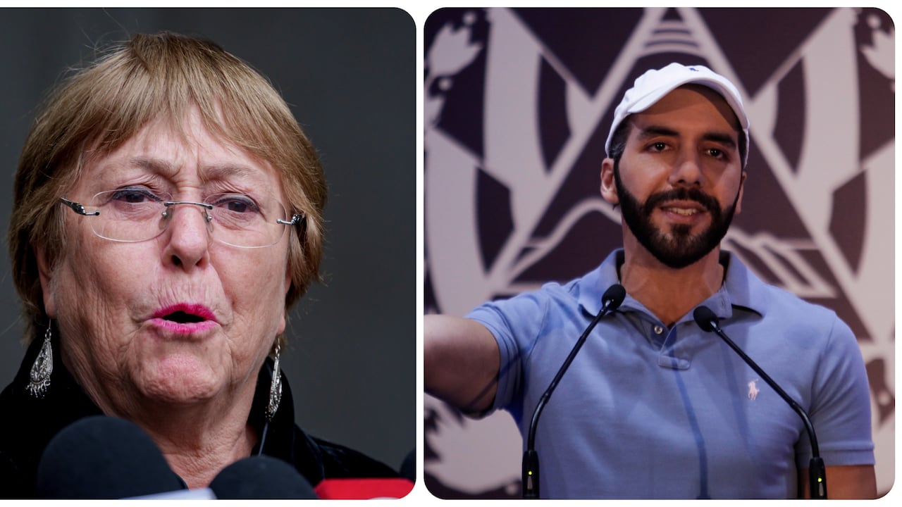 Michelle Bachelet y Nayib Bukele