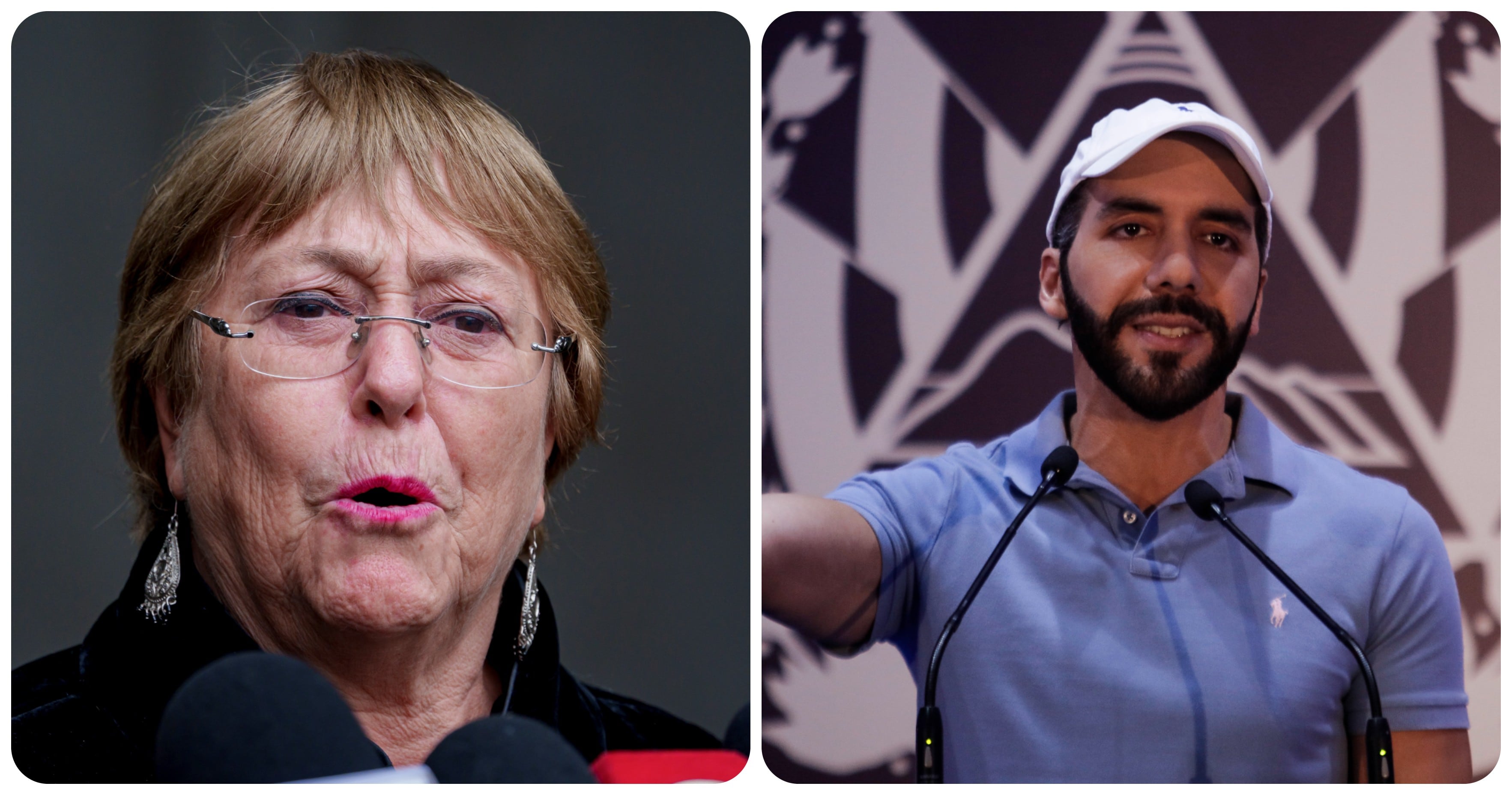 Michelle Bachelet y Nayib Bukele