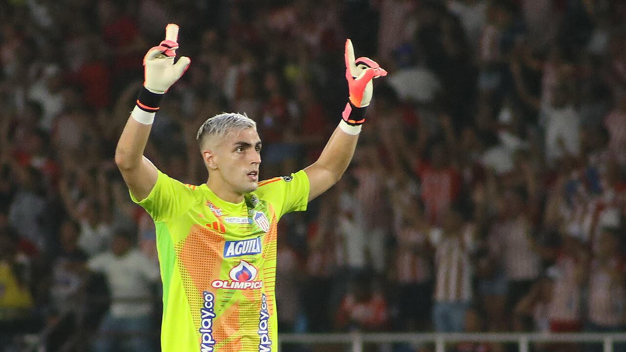 utbol, Junior de Barranquilla vs Colo Colo.
Octavos de Final, Copa Libertadores 2024.
El jugador de Junior de Barranquilla, Santiago Mele, durante el partido de copa libertadores contra Colo Colo disputado en el estadio Metropolitano Roberto Melendez en Barranquilla, Colombia.
20/08/2024
Jairo Cassiani/VizzorImage/Photosport
Football, Junior de Barranquilla vs Colo Colo.
Round of 16, Copa Libertadores 2024.
Junior de Barranquilla player, Santiago Mele, during the copa libertadores match against Colo Colo at the Metropolitano Roberto Melendez stadium in Barranquilla, Colombia.
20/08/2024
Jairo Cassiani/VizzorImage/Photosport (Photo by JAIRO CASSIANI/VIZZORIMAGE/PHOTO / Photosport via AFP)