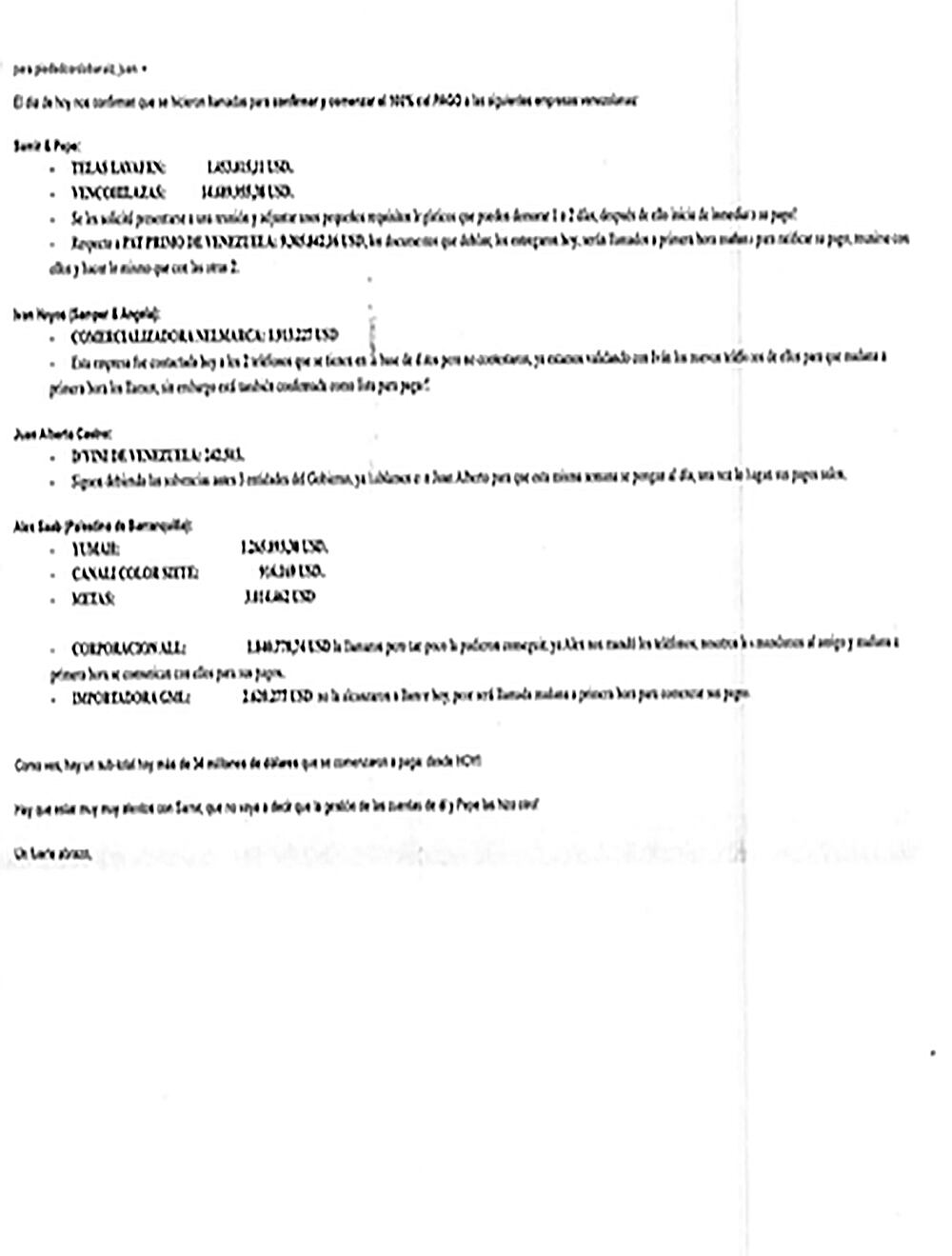   Las cifras de transacciones son escandalosas, alcanzan los 34 millones de dólares.