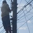 Este es el hombre capturado cuando manipulaba redes eléctricas