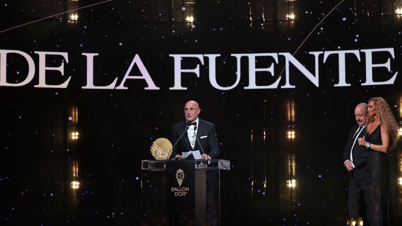 Luis de la Fuente, elegido el mejor técnico en la gala del Balón de Oro 2026.