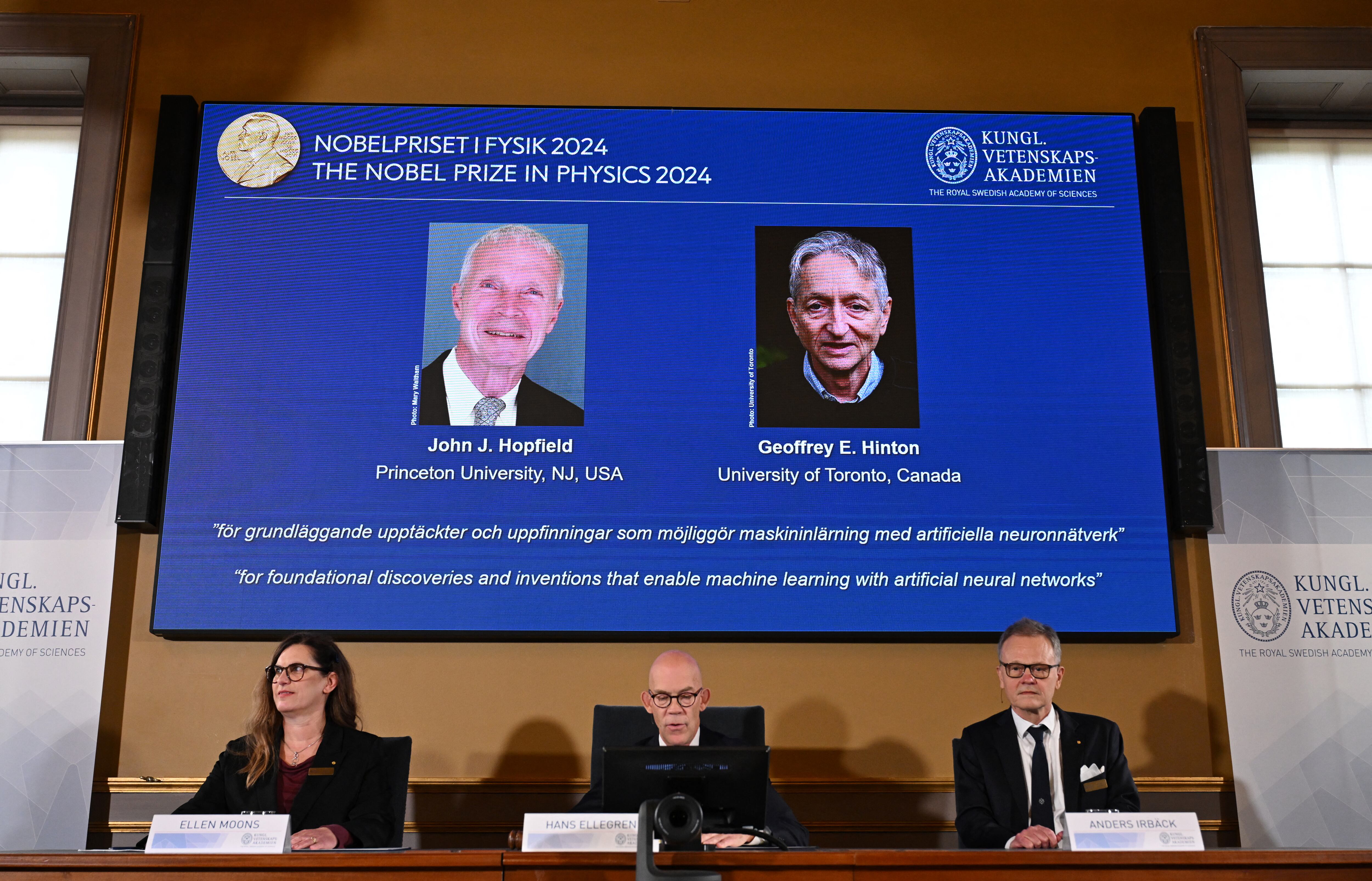 Ganadores del Premio Nobel de Física.