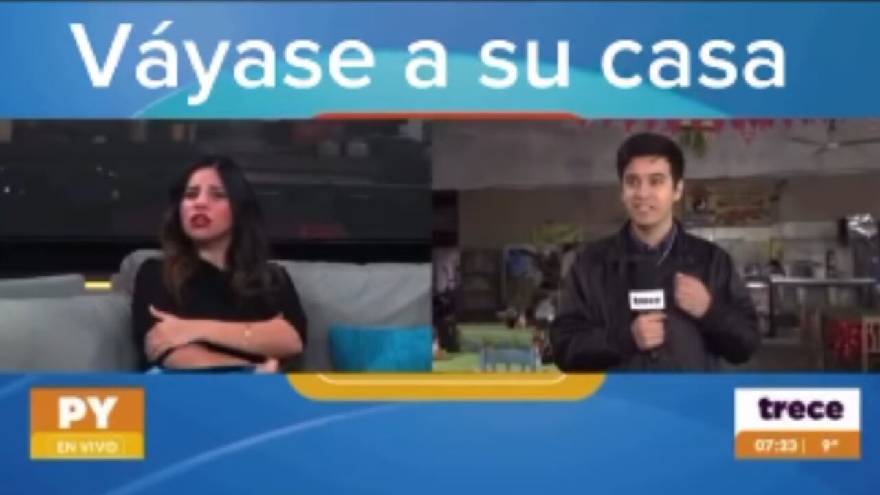 Periodistas vivieron incómodo momento al aire.