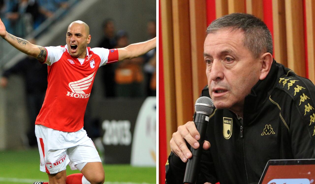 Ómar Pérez, ídolo y Eduardo Méndez, presidente de Santa Fe, no mantienen buena relación