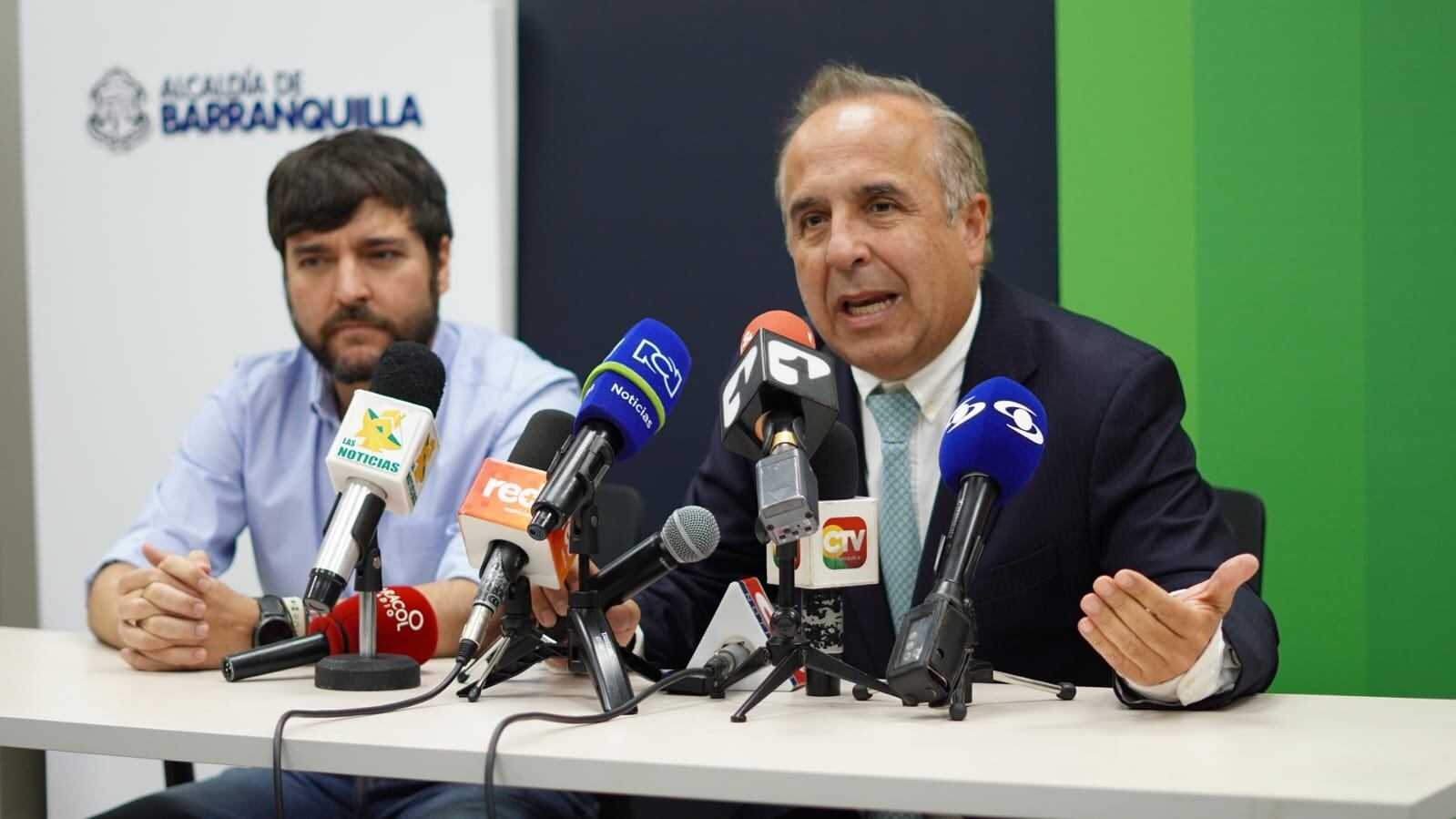 El ministro de Transporte, Guillermo Reyes, estuvo en Barranquilla.