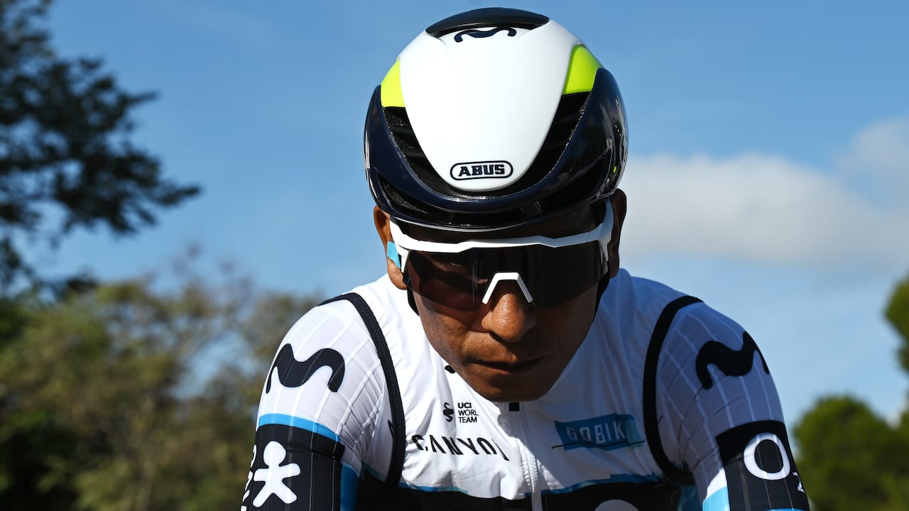 Nairo Quintana, ciclista del Movistar Team de España.