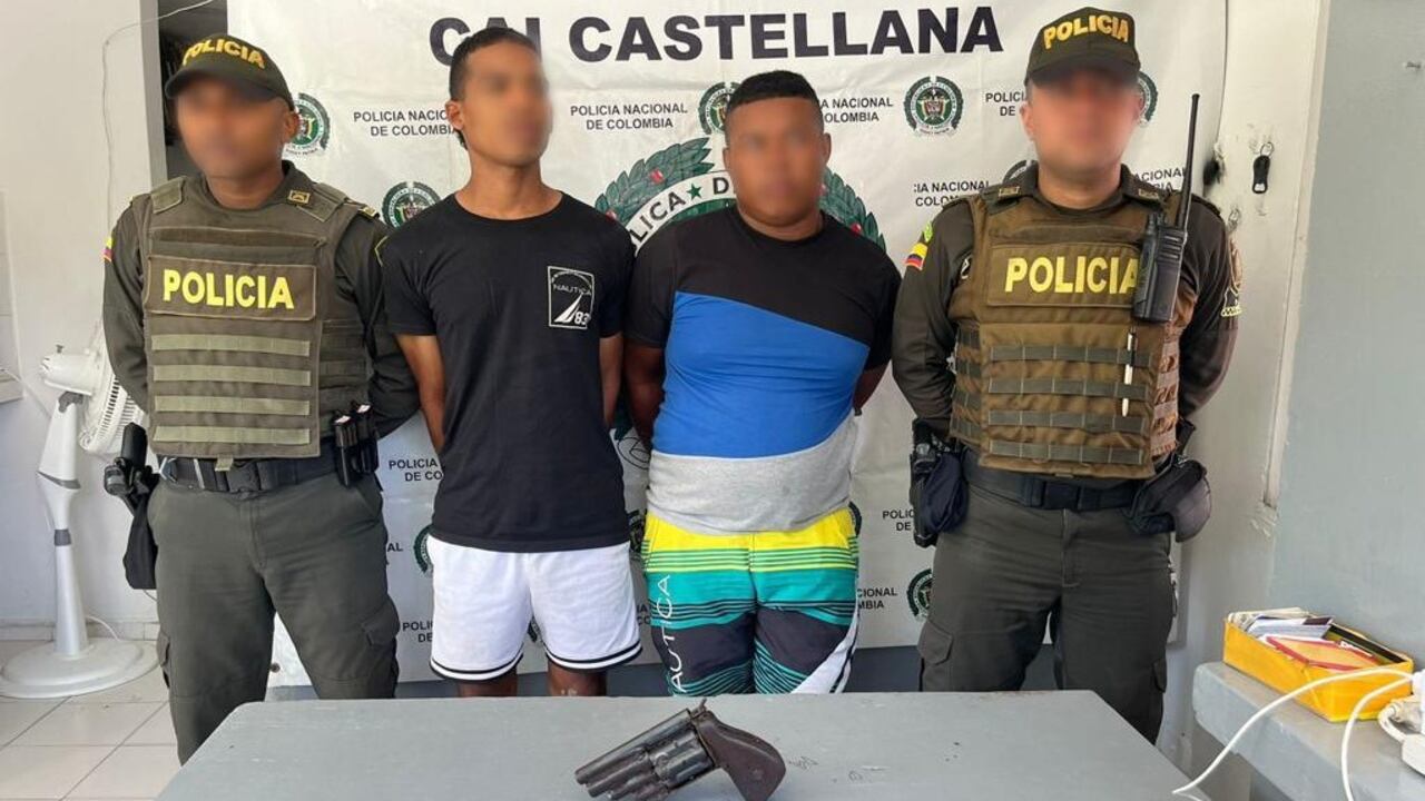 Capturados con arma de cuatro cartuchos
