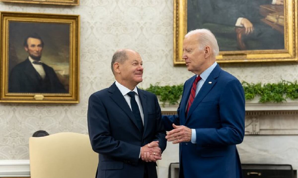 Joe Biden y su homólogo alemán se reunieron este viernes en la Casa Blanca.