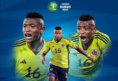 Óscar Cortés, el goleadorde la Selección Colombia en el Sudamericano Sub 20.