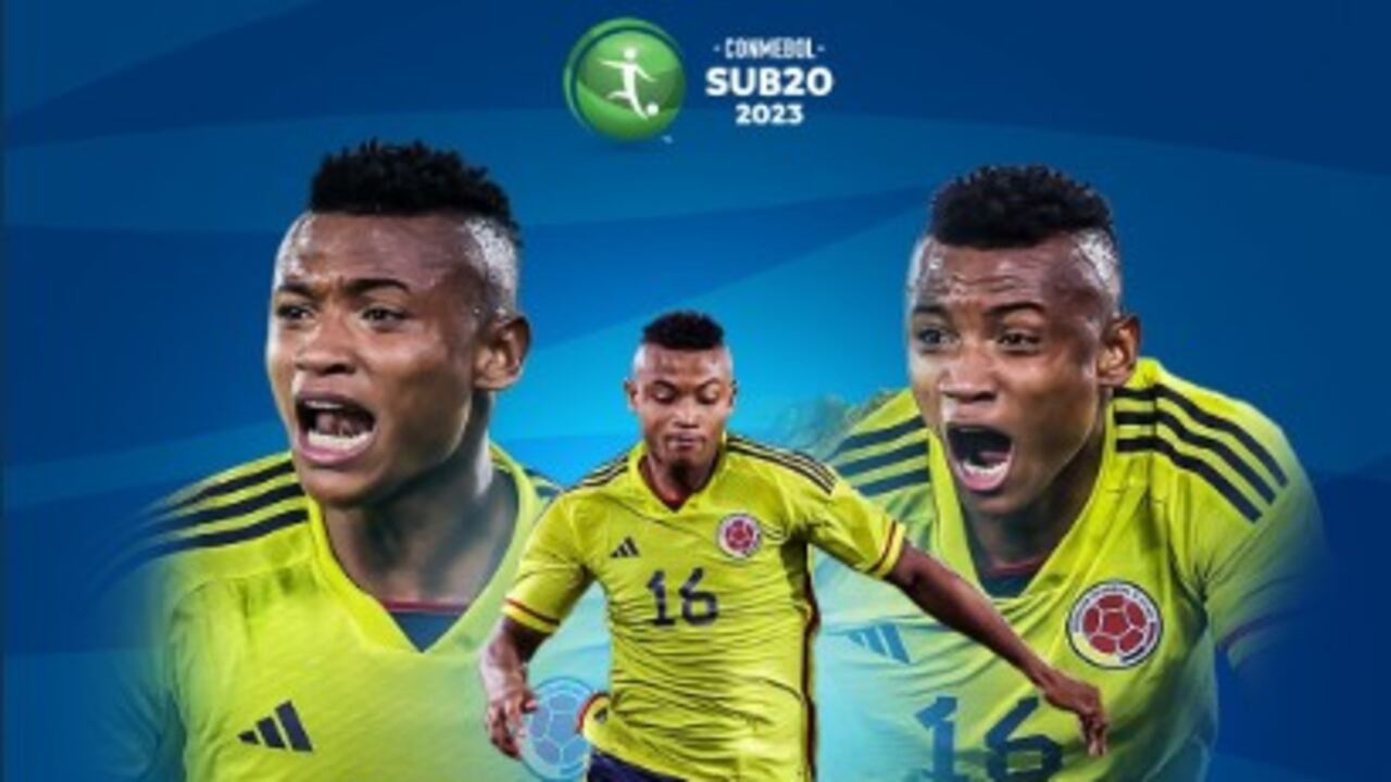 Óscar Cortés, el goleadorde la Selección Colombia en el Sudamericano Sub 20.