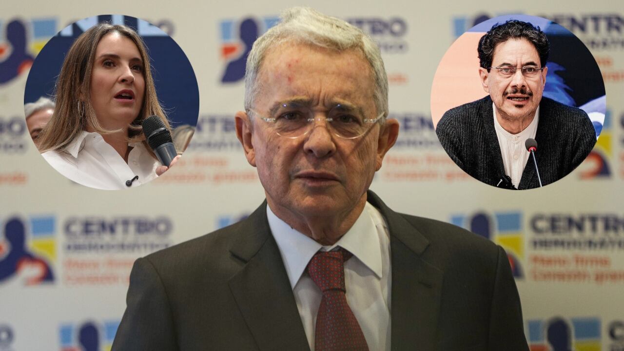Álvaro Uribe, Paloma Valencia e Iván Cepeda.