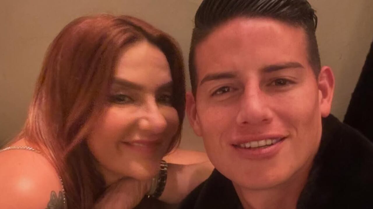 James Rodríguez junto a su mamá, María del Pilar Rubio