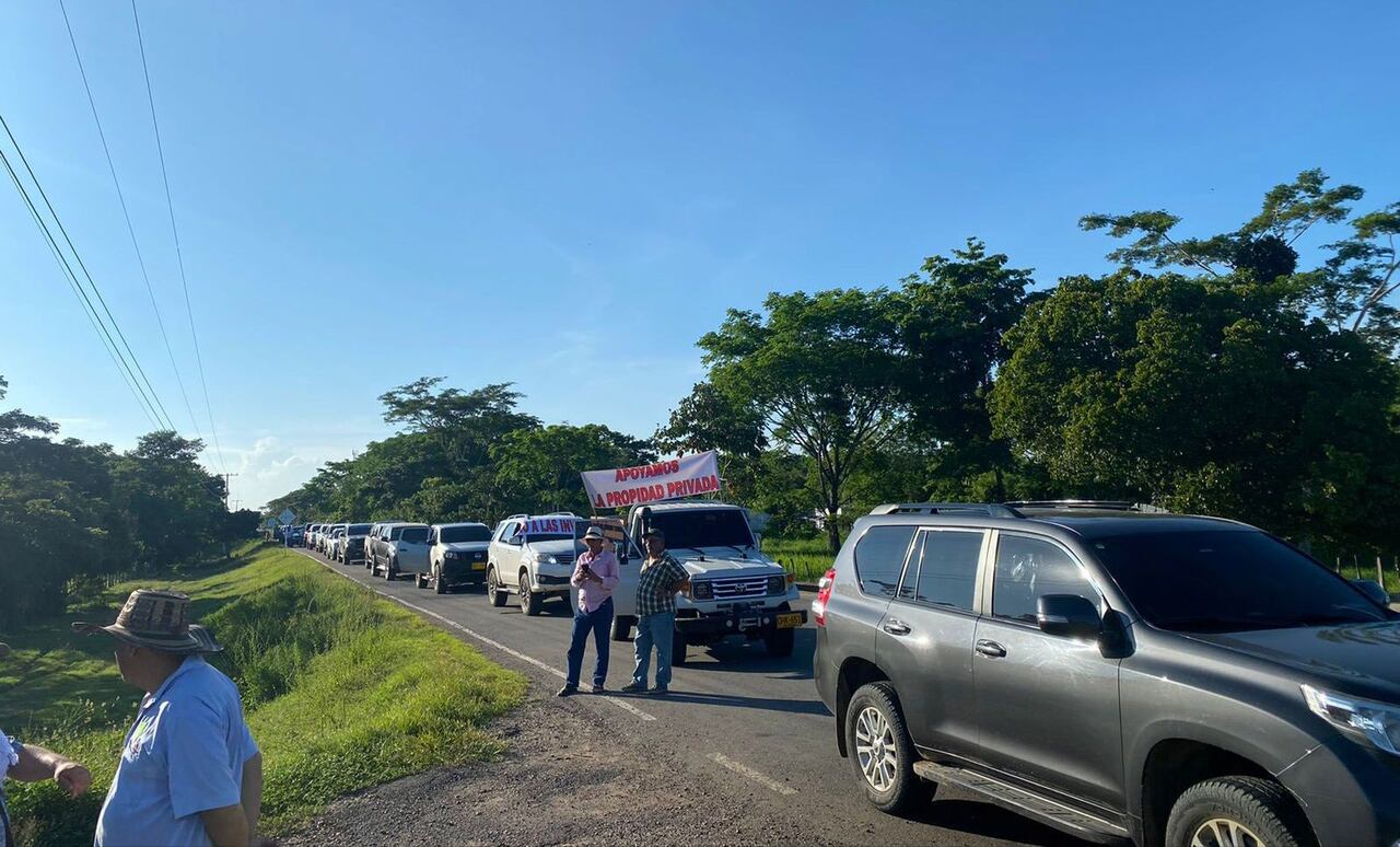 Marchas de ganaderos en Bolívar.
