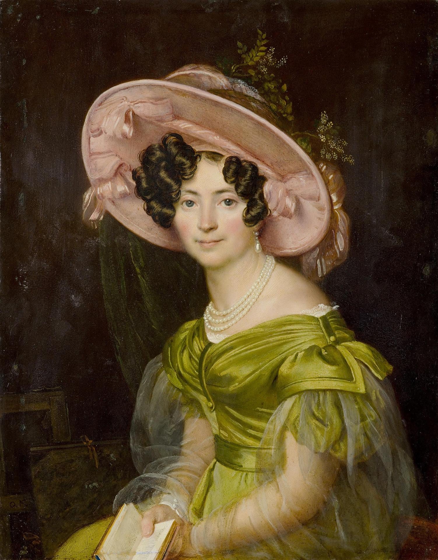 Retrato de Zinaida Volkonskaya por Orest Kiprensky (hacia 1830). Museo del Hermitage