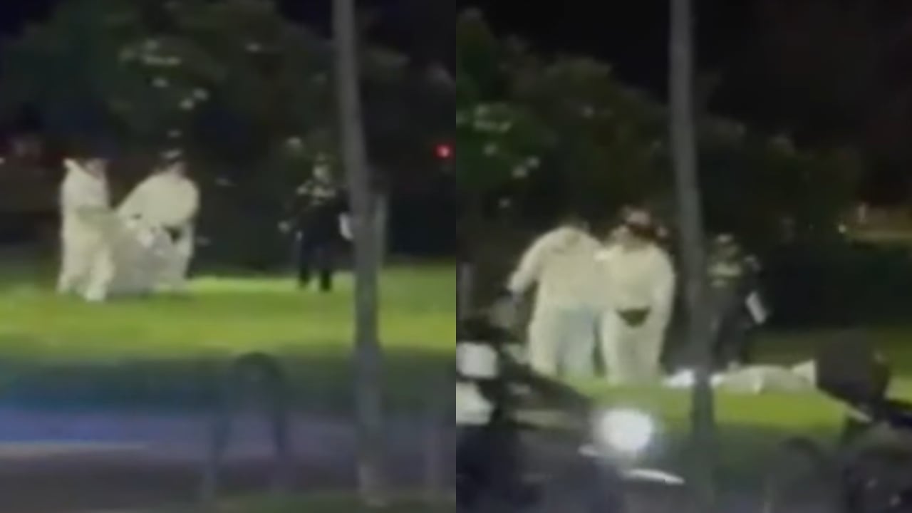 Este es el momento en el que las autoridades realizan el levantamiento del cadáver.