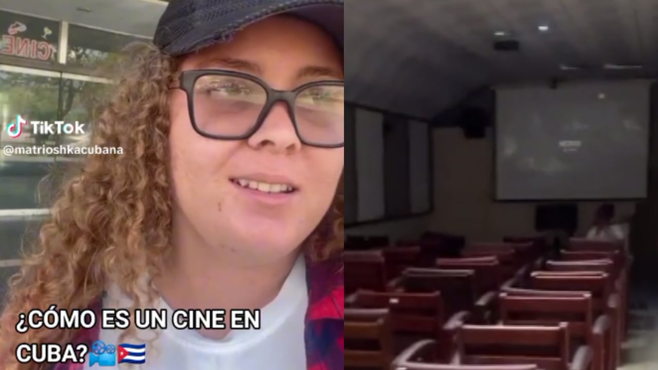 El video de la joven mostrando cómo es una sala de cine en Cuba se hizo viral en TikTok.