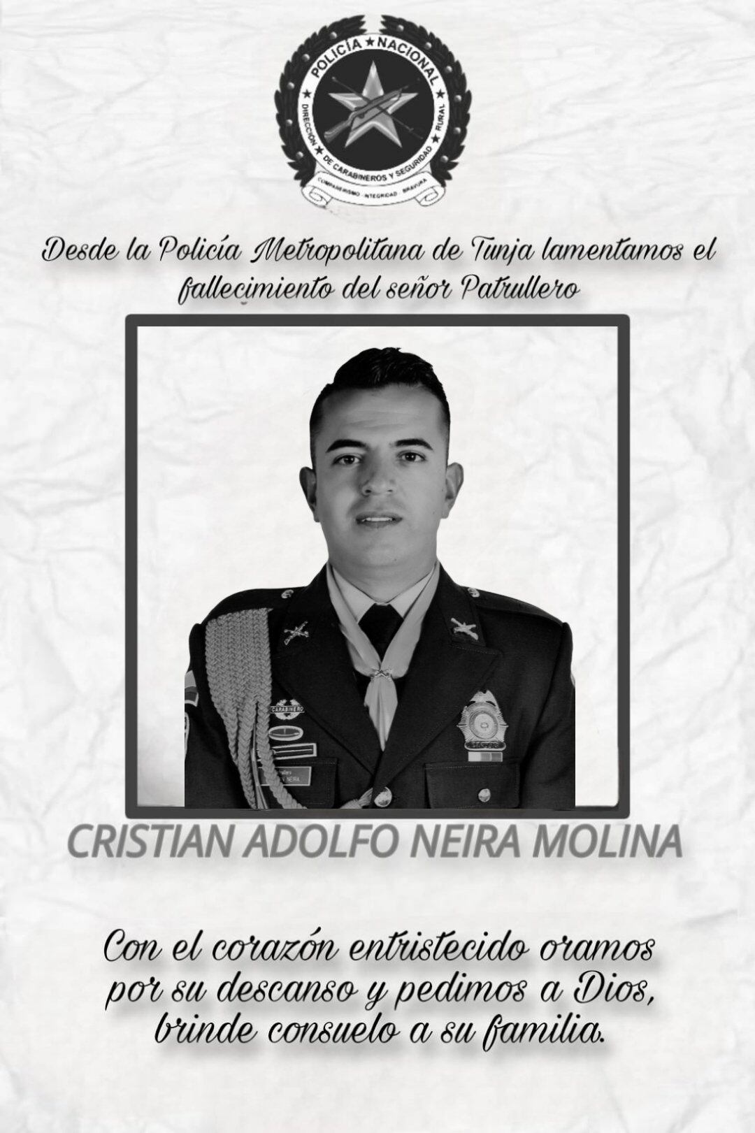 Patrullero accidentado