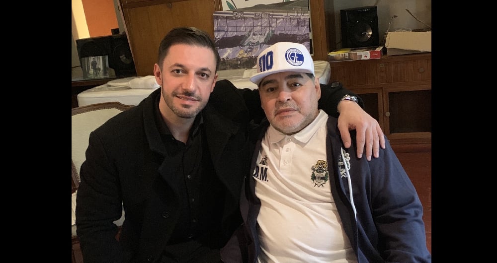 Matías Morla y Diego Maradona