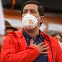 Candidato presidencial de Unión por la Esperanza Andrés Arauz durante su Campaña Presidencial, en Quito, Ecuador, el 4 de febrero de 2021.