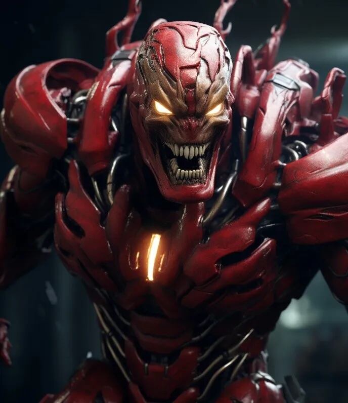 La IA de Midjourney creó una imagen que muestra la versión oscura de Iron Man.