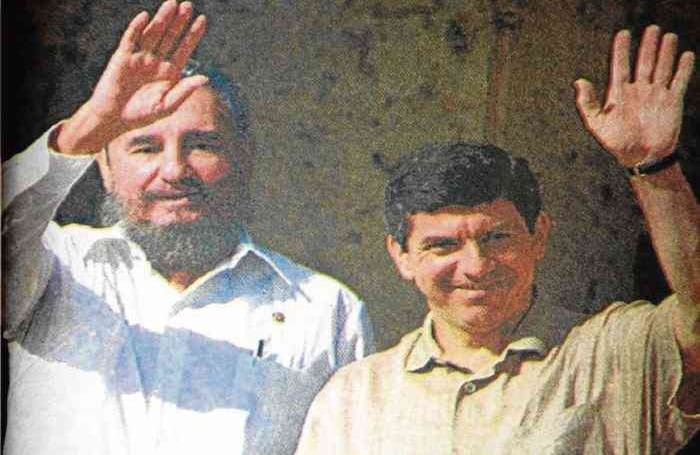 Fidel Castro y César Gaviria Foto: eluniversal.com.co