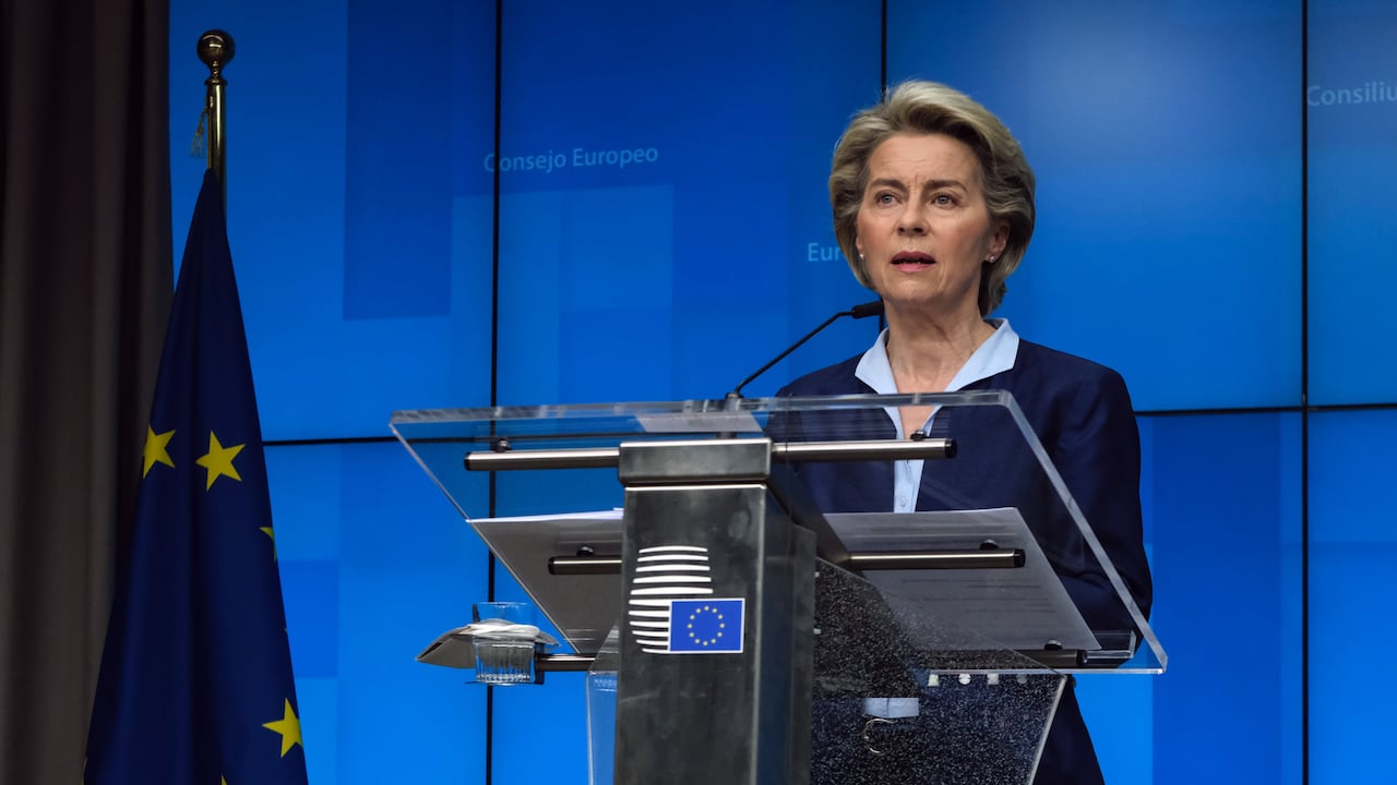 Ursula von der Leyen, presidente de la Comisión Europea, Foto: Alexandros Michailidis/SOOC/Bloomberg via Getty Images