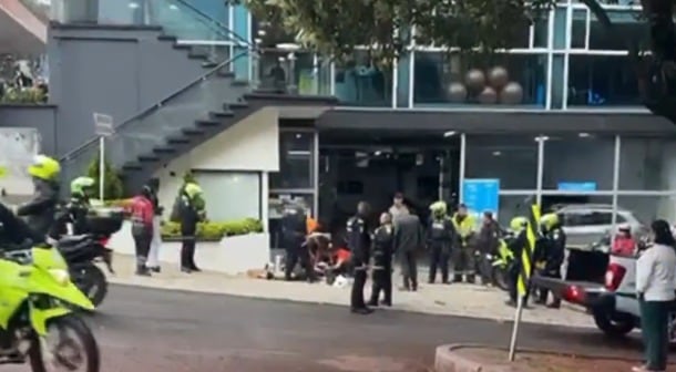 Estos son los momentos posteriores al ataque sicarial afuera del gimnasio.