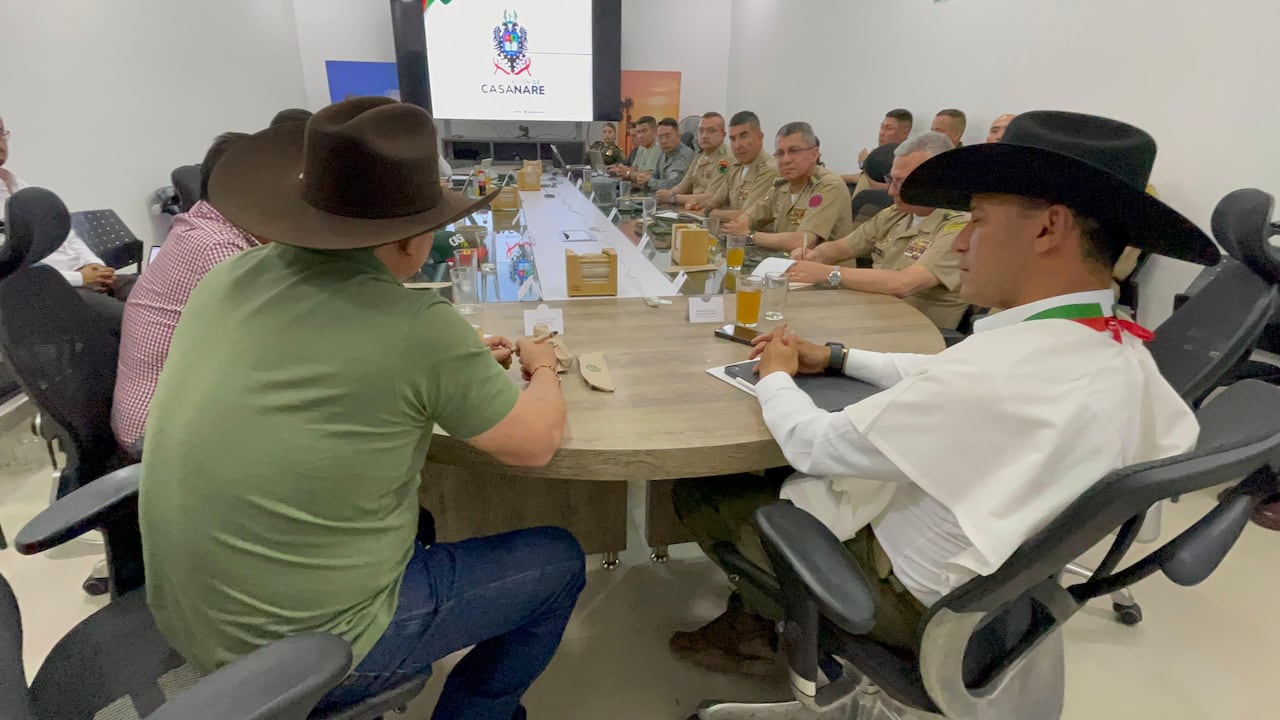 El ministro de Defensa, Pedro Sánchez, lideró una reunión de seguridad en el departamento de Casanare.