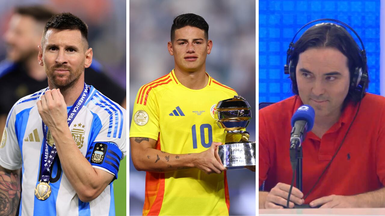 James y Messi se midieron en la final de Copa América 2024