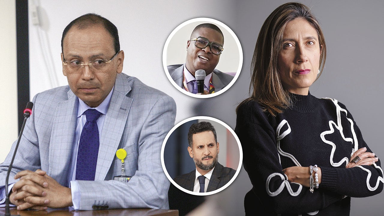 Videos en poder de SEMANA dejan claro que el exembajador Daniel Garcés (foto del círculo) estuvo detrás de la declaración de sus empleadas domésticas. El fiscal Napoleón Botache iniciaría un proceso contra Beatriz Niño, quien tuvo la valentía de denunciar a su expareja. Por este caso, le abrieron investigación a Miguel Ángel del Río.