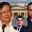 El presidente Gustavo Petro, el presidente electo Abelardo De La Espriella, y el procurador General de la Nación, Gregorio Eljach.
