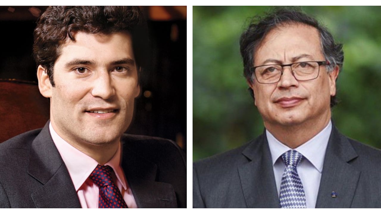Alejandro Santo Domingo y Gustavo Petro