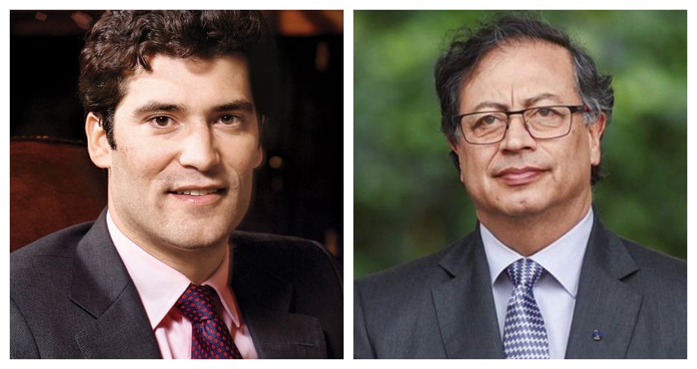 Alejandro Santo Domingo y Gustavo Petro